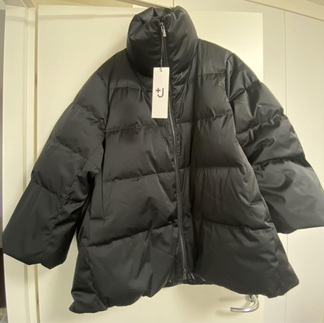 タグ付】ユニクロ +J ダウンボリュームジャケット ブラック 3XL