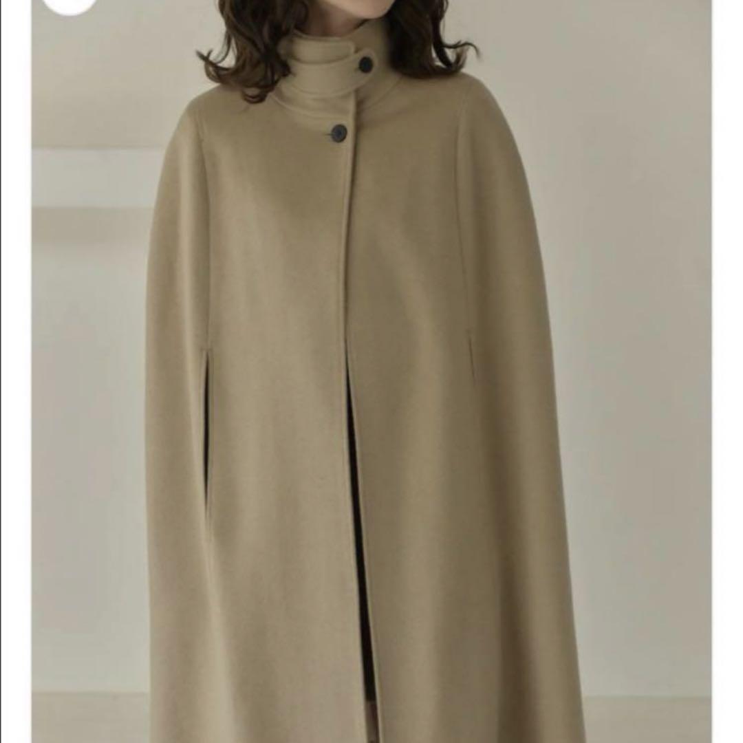 eaphi ケープ　ウールコート Eaphi high neck wool cape coat ケープコート