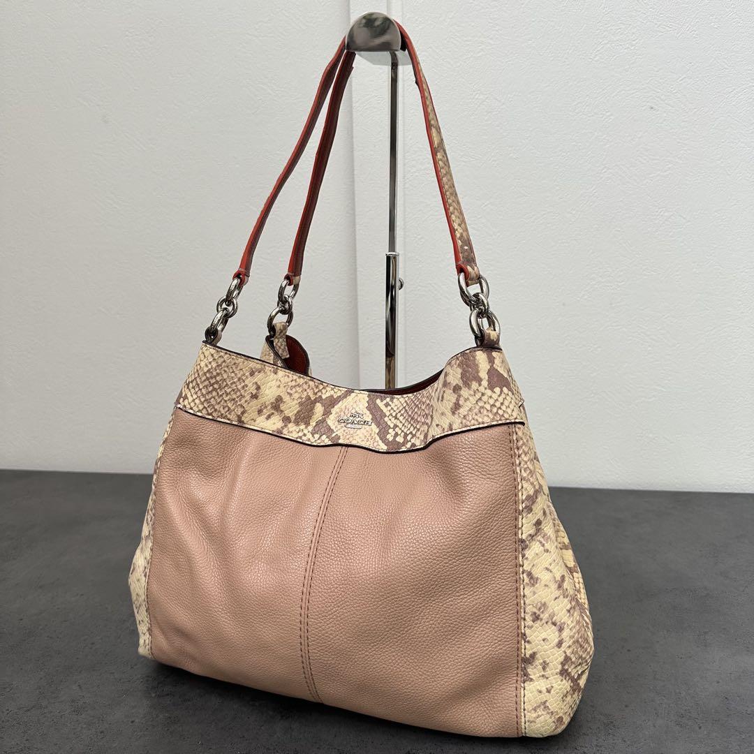 COACH Lexy shoulder bag Python Embossed