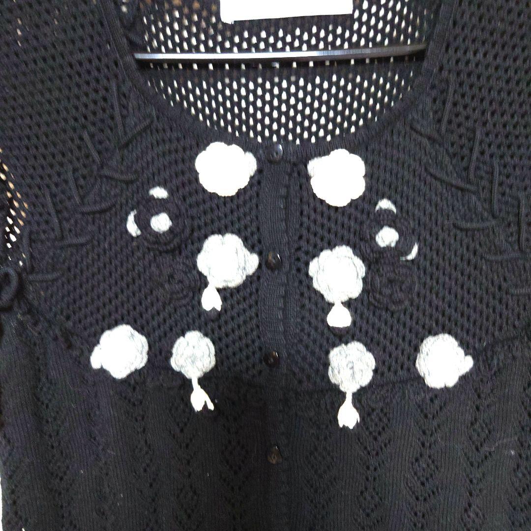 【ピンクハウス】新品＊未着 立体花模様 ニットベスト