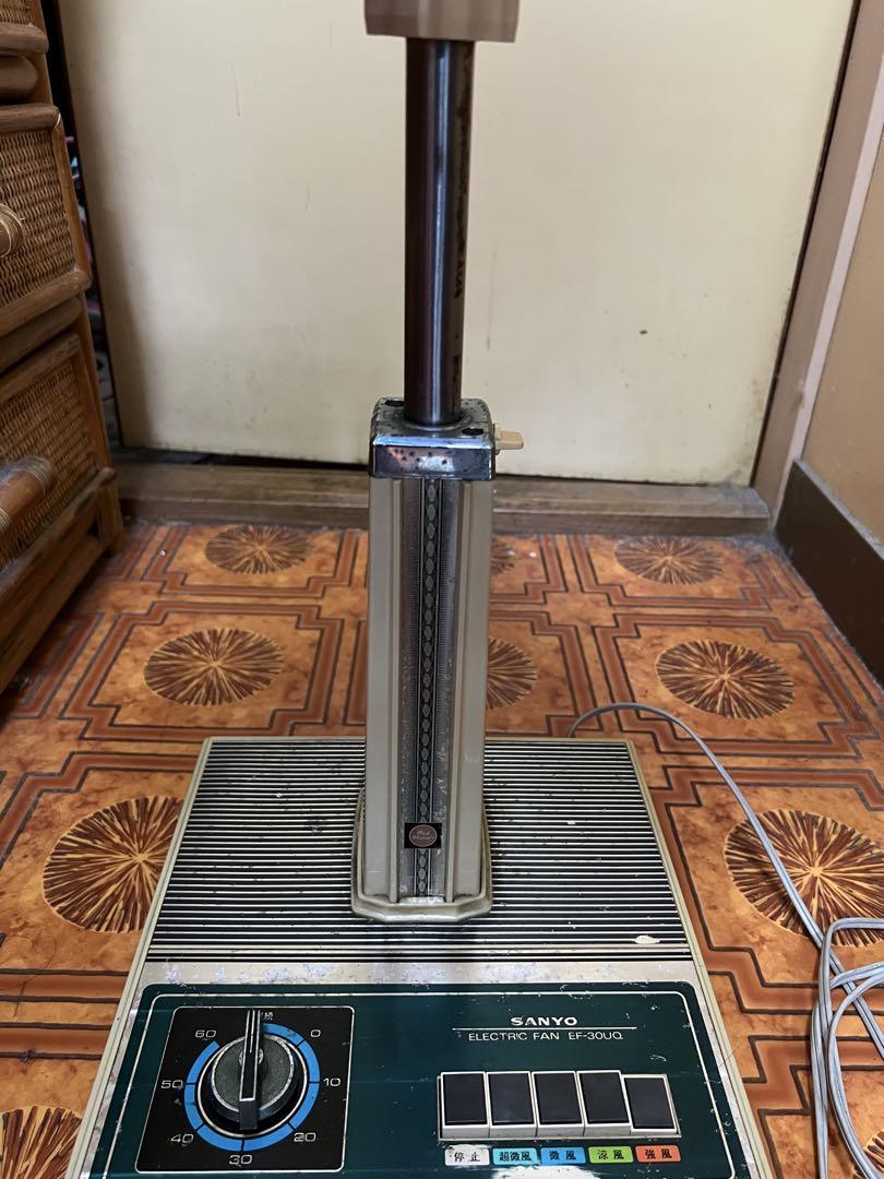 SANYO サンヨー 扇風機 EF-30UQ 青 動作品 レトロ