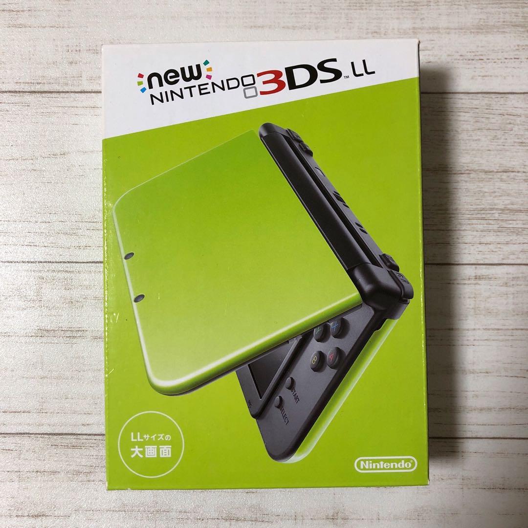 Nintendo 任天堂 new 3DS LL ライムグリーン 本体 箱付き