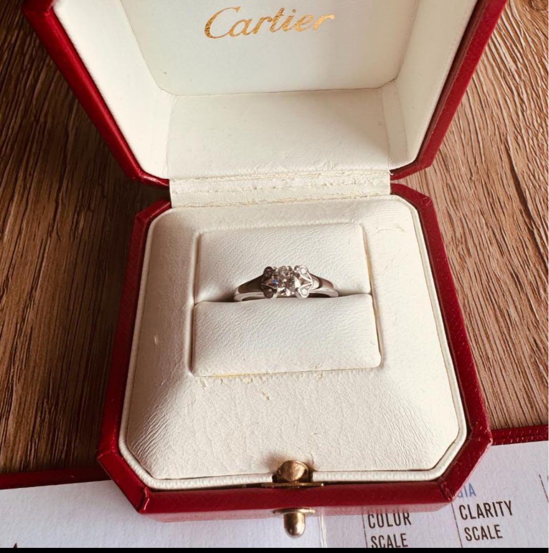 送料込み カルティエ 新品仕上済 バレリーナ ダイヤ リング 0.40カラット