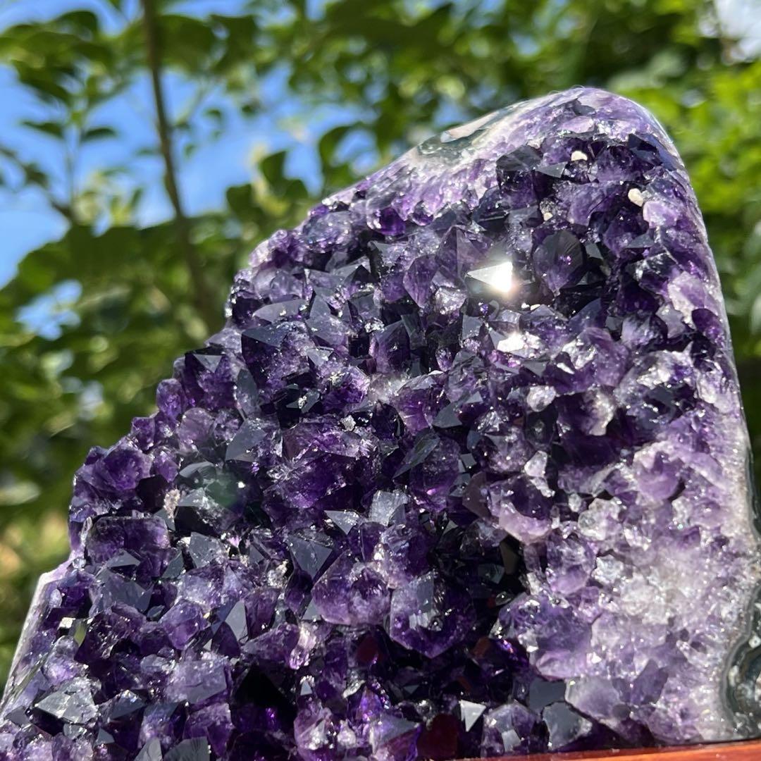 ✳️極上品✨神々しい輝き✨美濃紫の結晶✨ウルグアイ産 アメジストクラスター 天然石 画像15