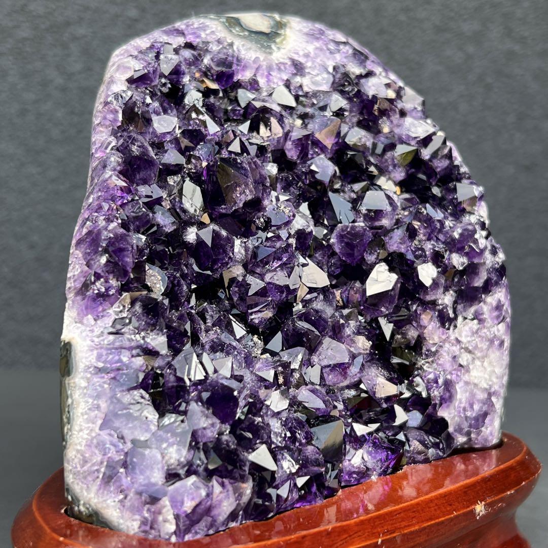 ✳️極上品✨神々しい輝き✨美濃紫の結晶✨ウルグアイ産 アメジストクラスター 天然石 画像6