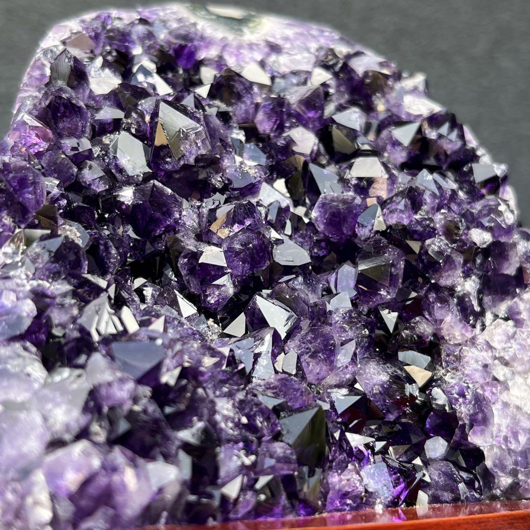 ✳️極上品✨神々しい輝き✨美濃紫の結晶✨ウルグアイ産 アメジストクラスター 天然石 画像8