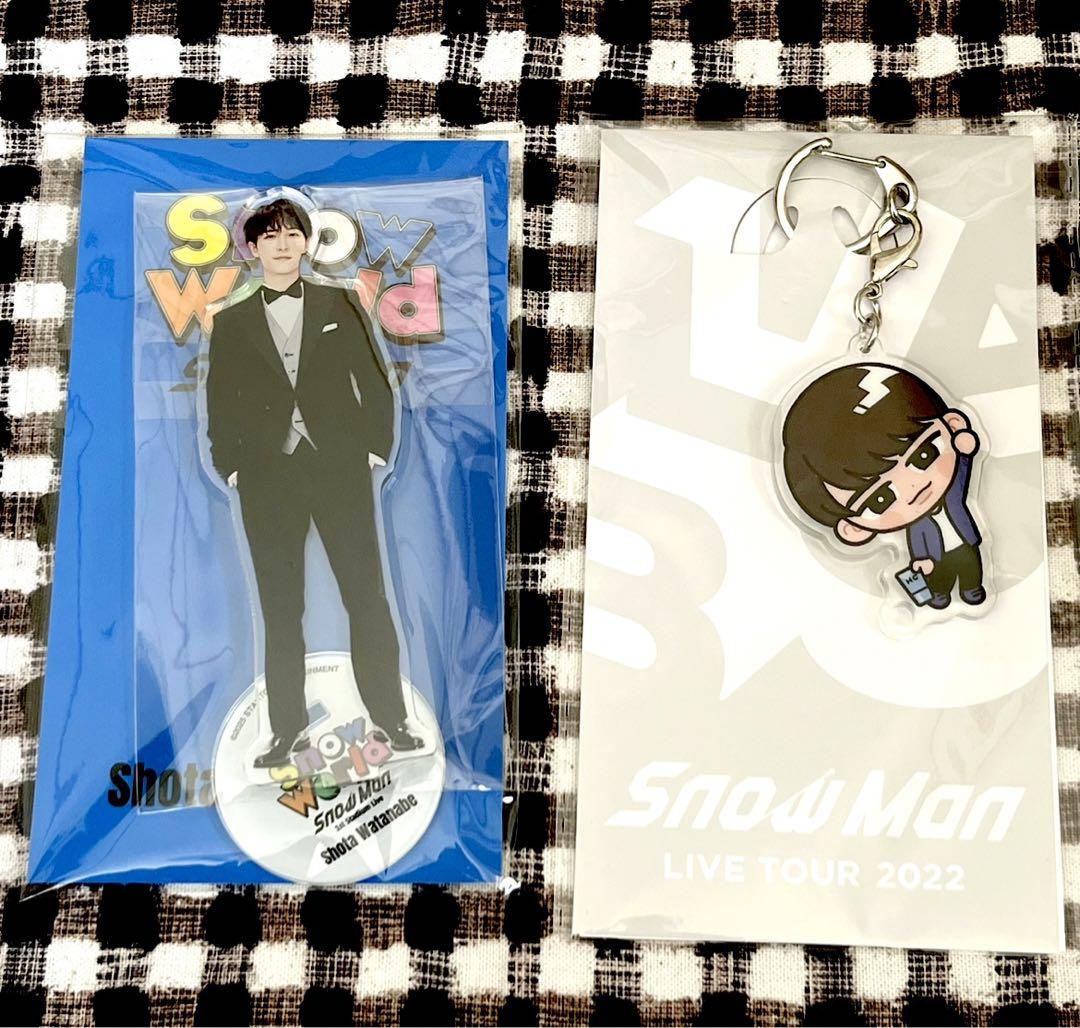 SnowMan 渡辺翔太 アクスタSnow World、すのチルキーホルダー