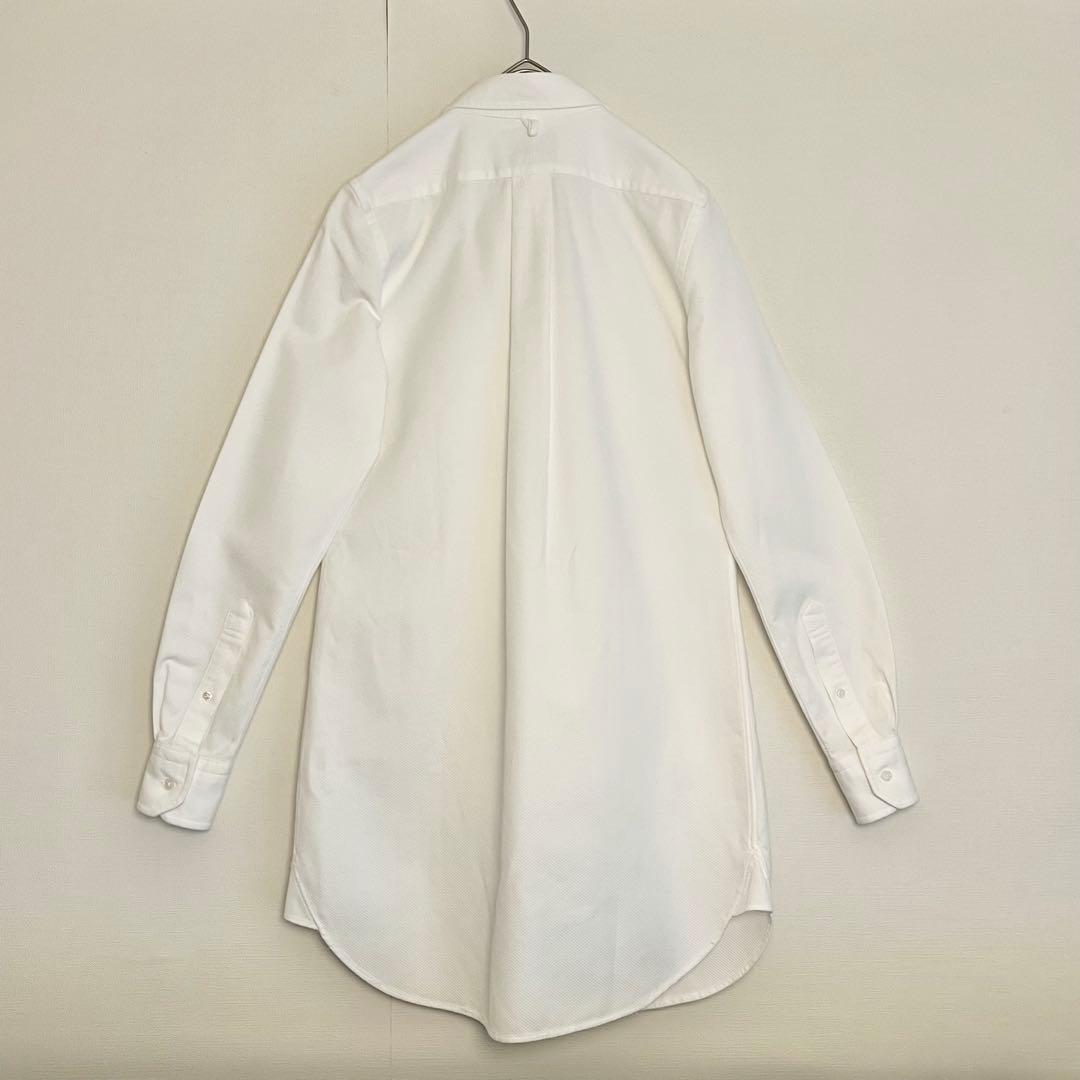 【レア丈長めロング未使用級】ブルックスブラザーズBLACK FLEECE白シャツ