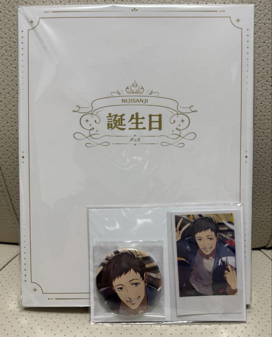 社築 誕生日グッズ A5アクリルパネル 缶バッジ＆チェキ風カード