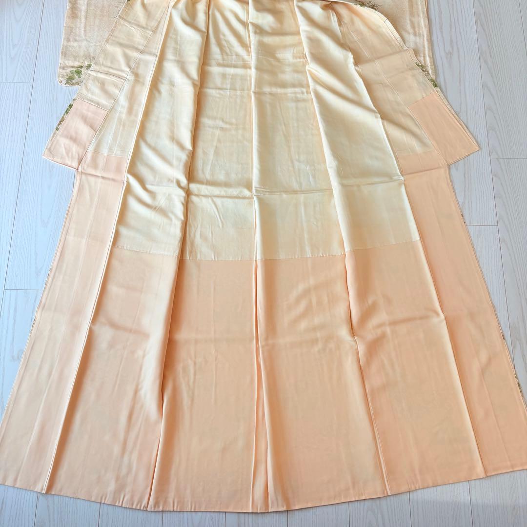 小紋　着物　ベージュ