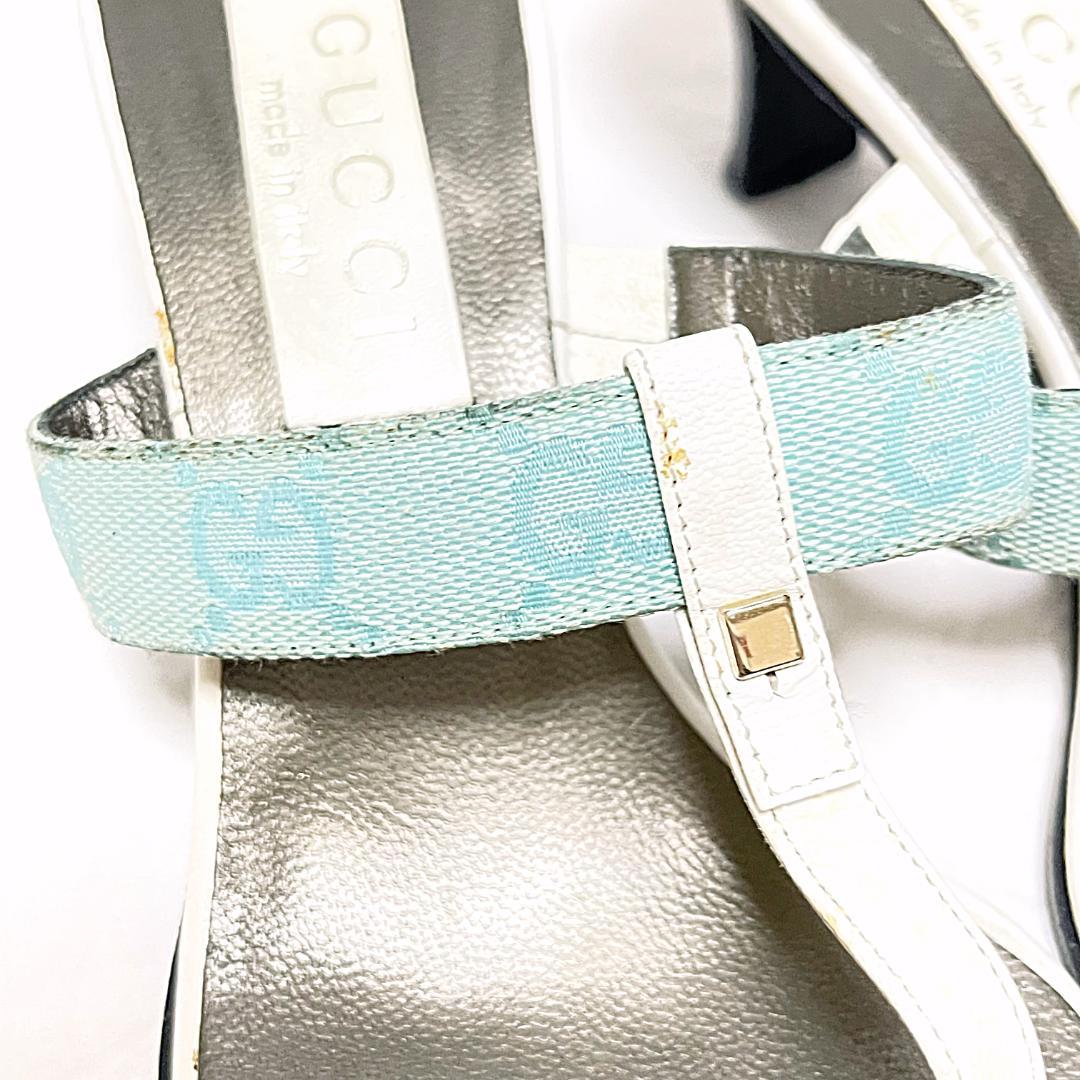 GUCCI グッチ GG ロゴ サンダル ミュール 36C 23cm レディース