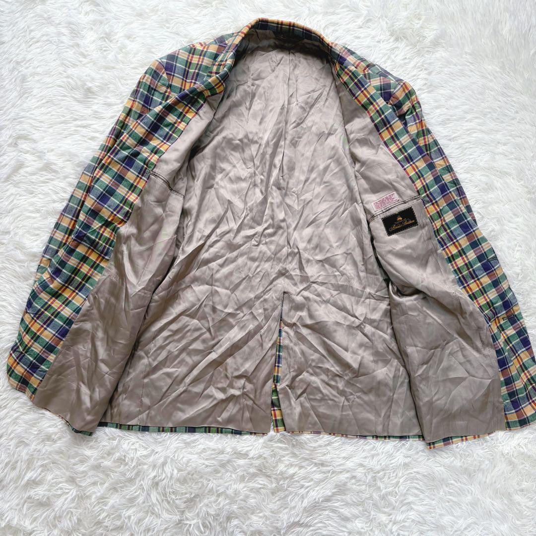 【大きいサイズ】BROOKS BROTHERS テーラードジャケット チェック