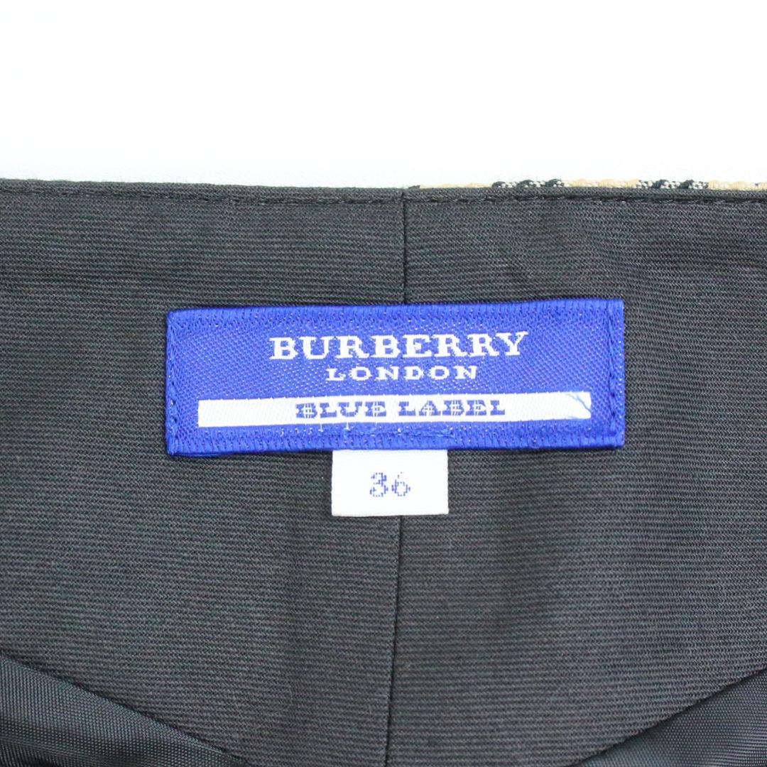 BURBERRY バーバリー ブルーレーベル ベージュ チェック柄 スカート