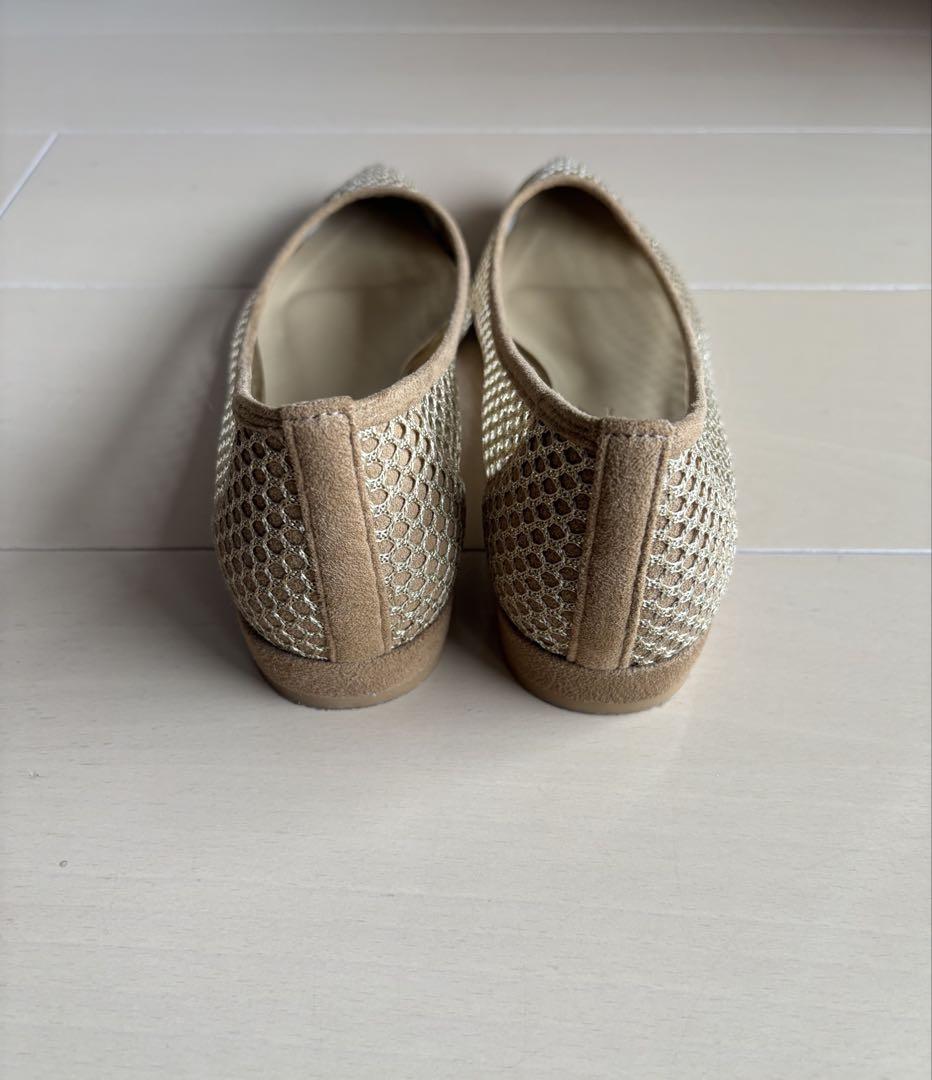 美品　LE TALON ポインテッドネットフラット