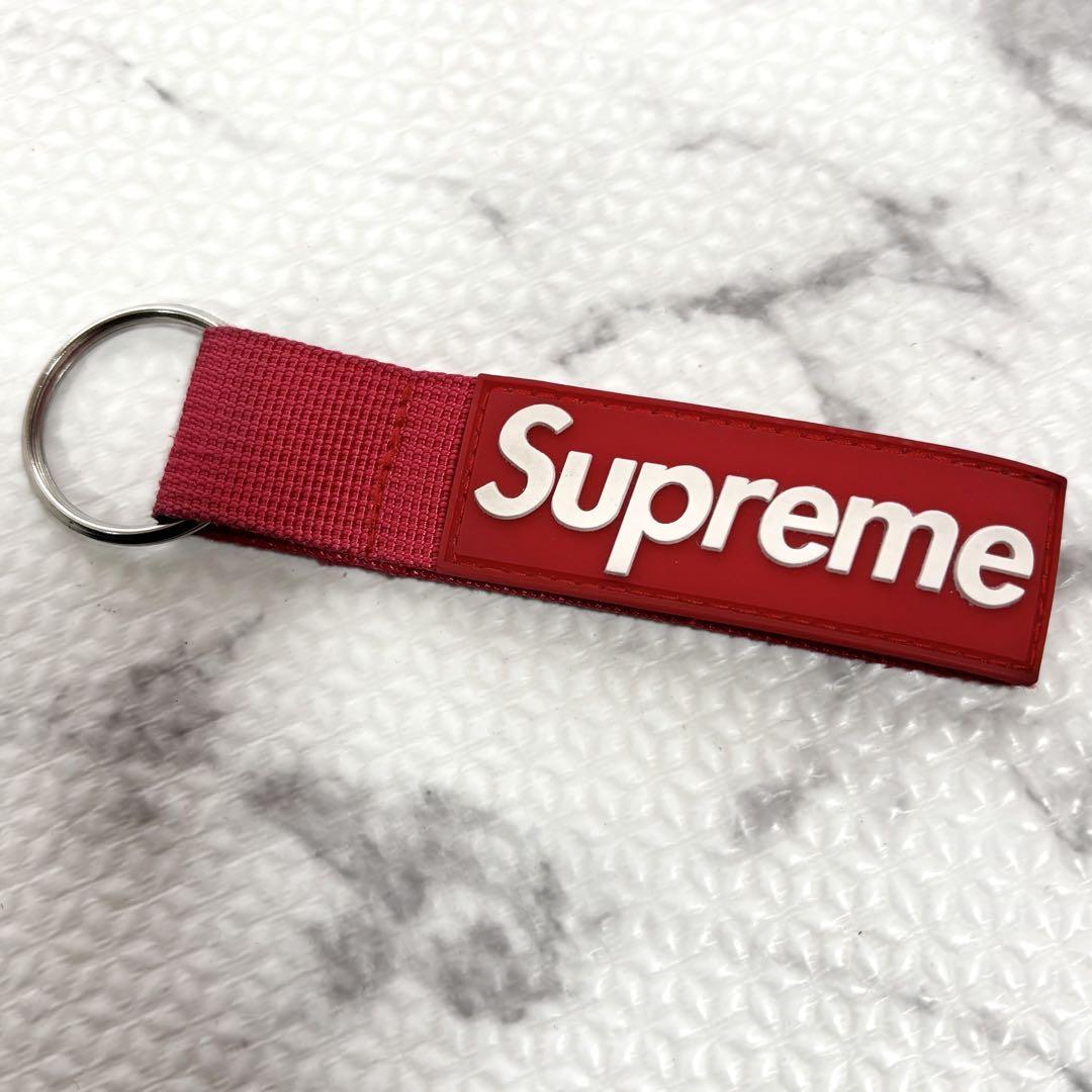 Supreme シュプリーム Webbing Keychain キーホルダー 赤 - メルカリ