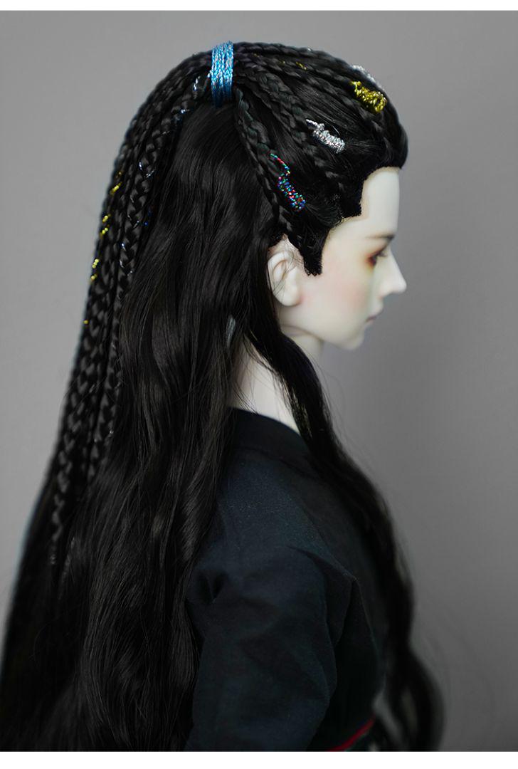 WY107 BJD 1/3 人形 ドール ウィッグ カツラ 耐熱 ハンドメイ