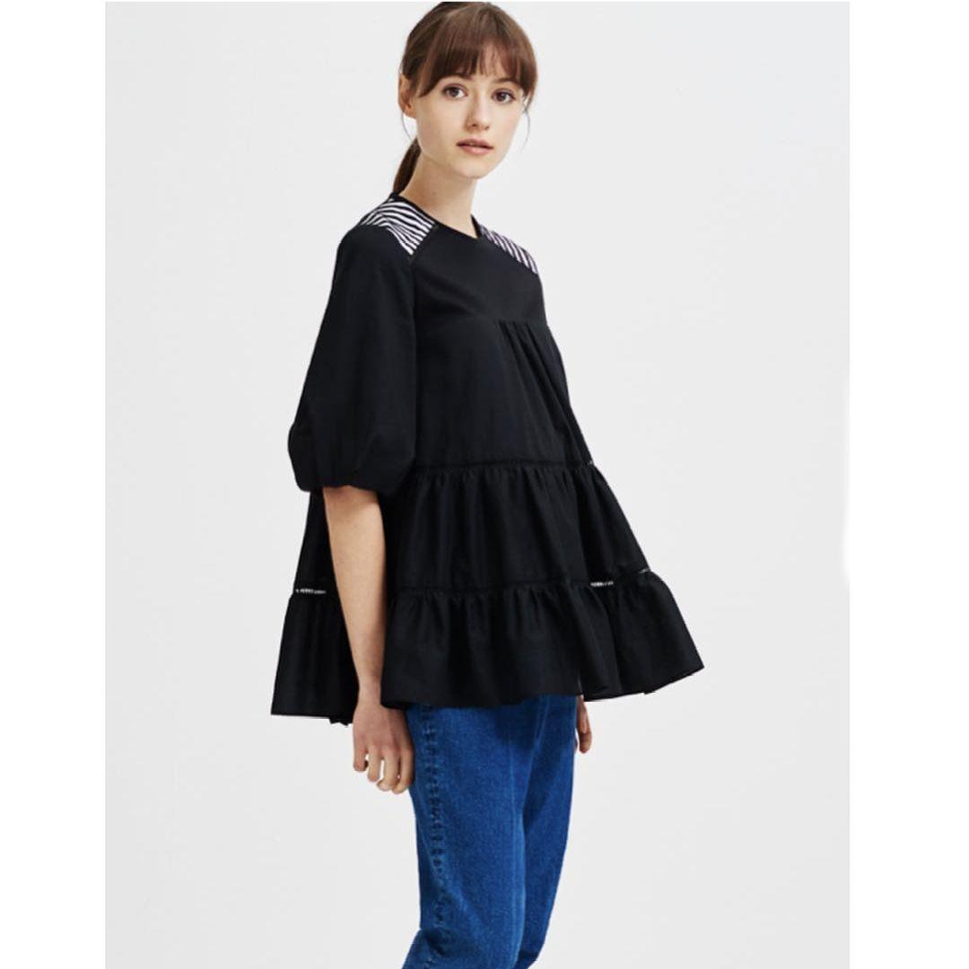 近年モデル✨ほぼ未使用✨ボーダーズアットバルコニー BALLERINA TOP BORDERS at BALCONY(ボーダーズアットバルコニー) BALLERINA TOP