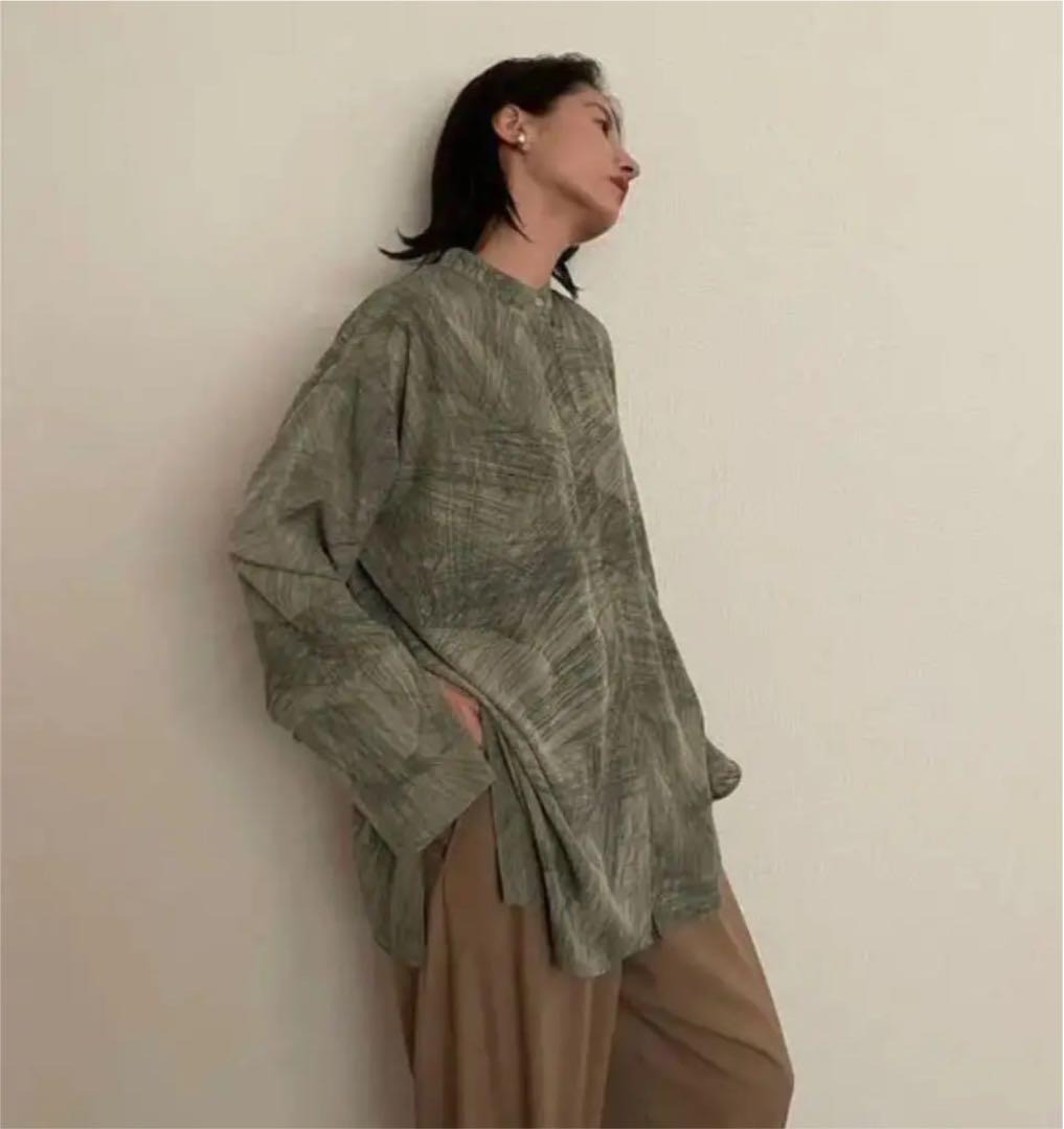 お得正規店 CLANE RADIAL LINE DOUBLE FACE BLOUSE 1 WRktL-m24507448662 低価好評