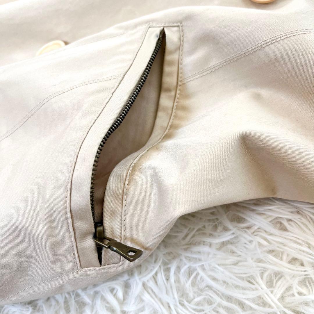 MAXMARA イブルース フォックスファー トレンチコート ライナー付 L相当 MAXMARA イブルース フォックスファー トレンチコート ライナー付 L相当