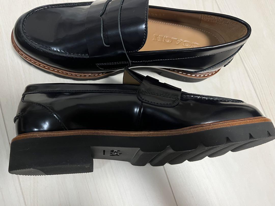 ［COACH］本革ローファー　6B 極美品✨COACH コーチ ローファー クロッズスリッポン バー