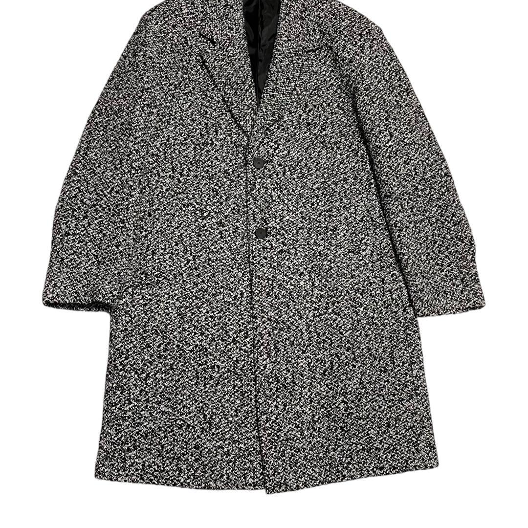 美品　ZARA　ザラ　オーバーサイズ　2XL　ツイード　ウール　チェスターコート