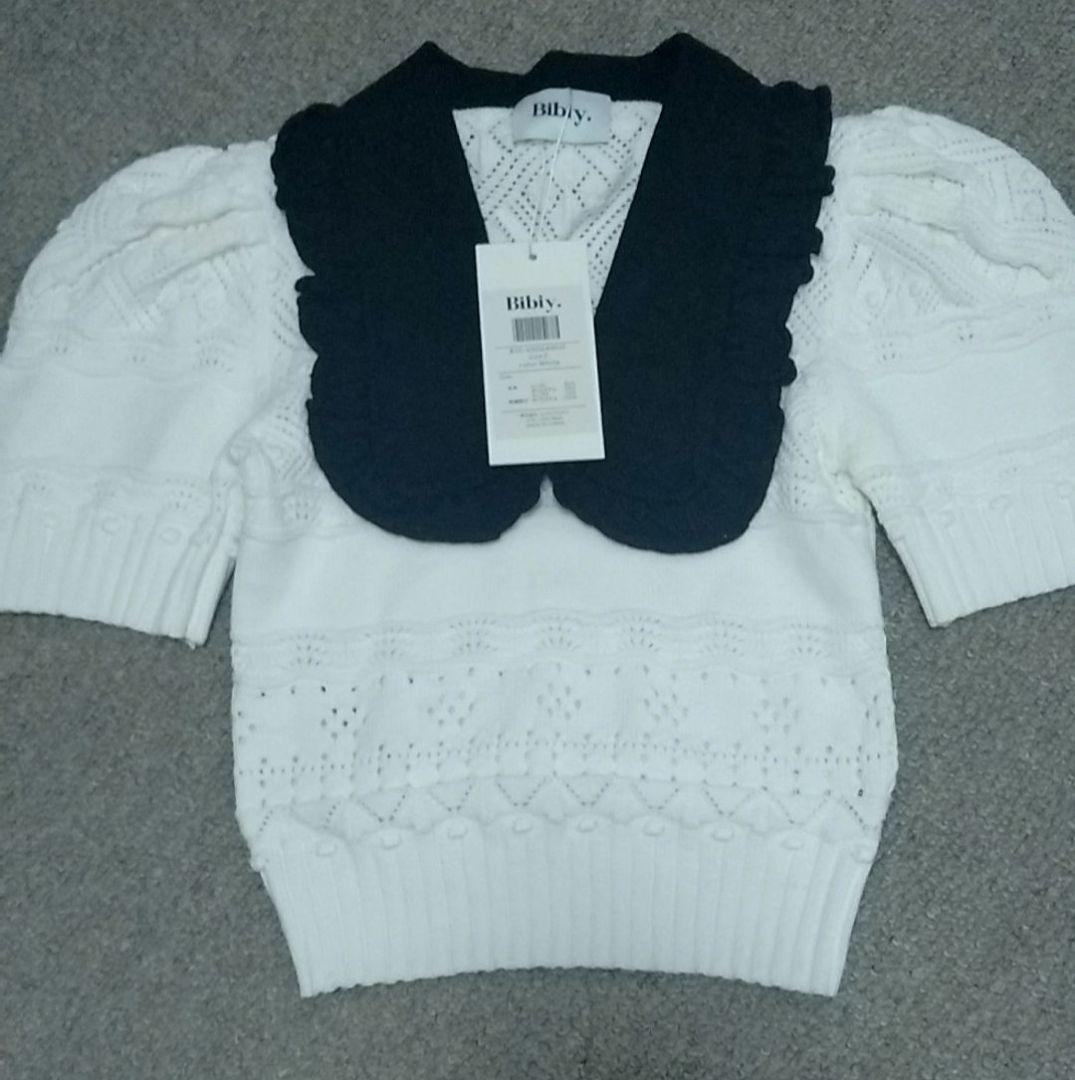 川﨑桜着用　Bibiy. EMILIA COLLAR KNIT タグ付き