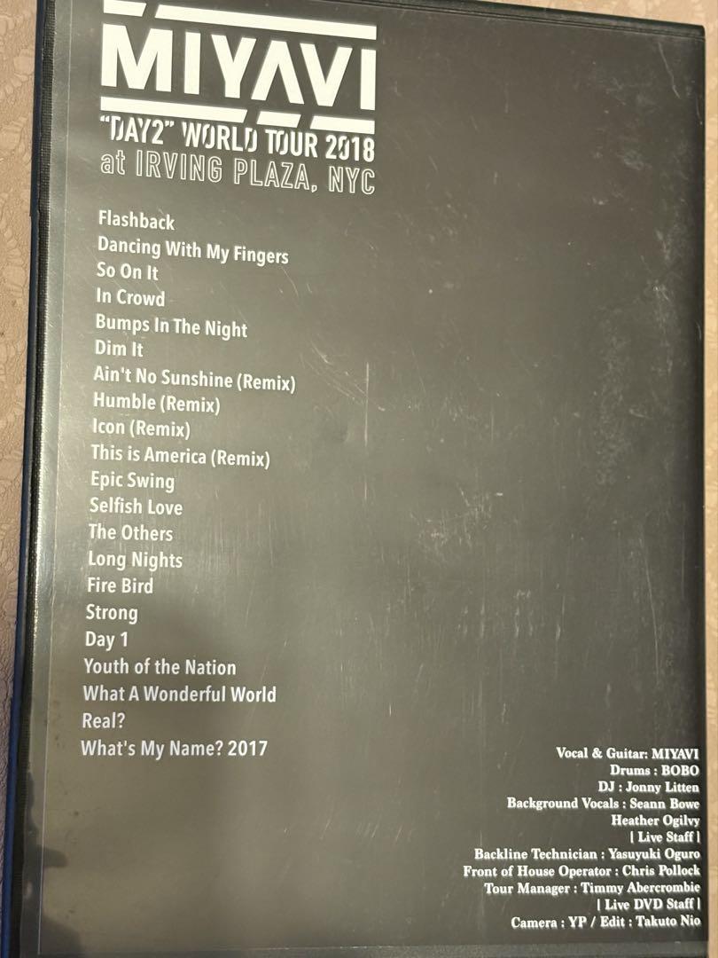 人気TOP MIYAVI DVD 2018 TOUR WORLD DAY2 ミュージック