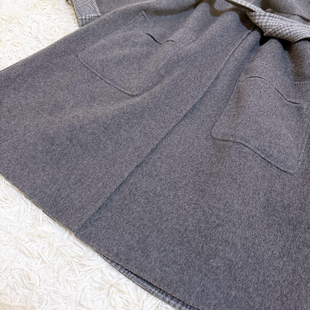 美品☆定価14.3万 モラビト リバーコート　ダブルフェイス　リバーシブル
