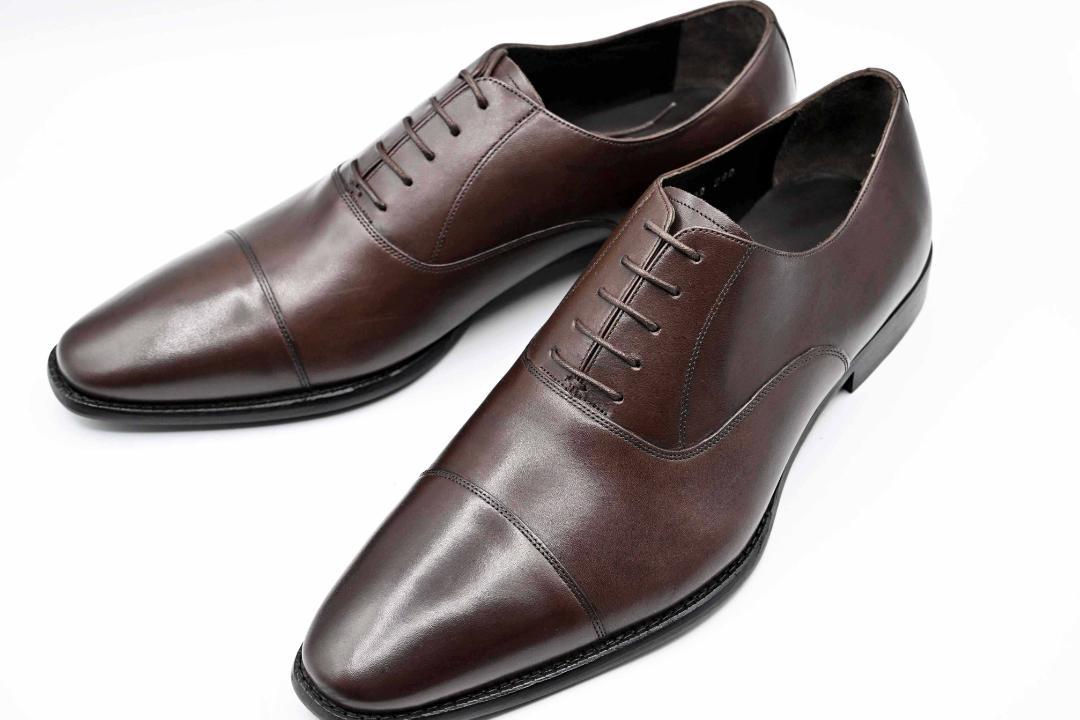 新品箱入り！本革紳士靴 大きいサイズ 29 4E BRストレートチップ 匿名配送