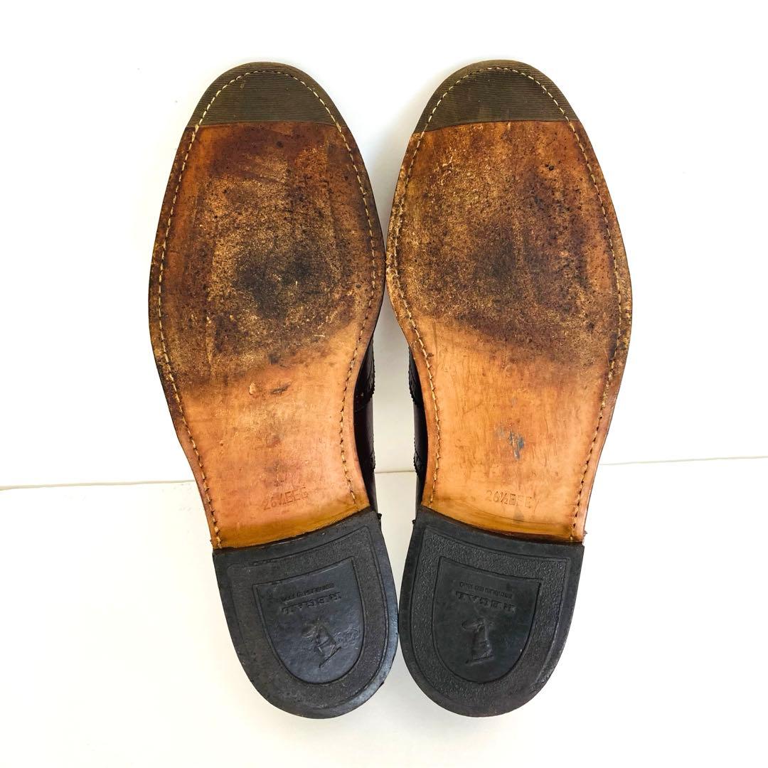 【美品・ツリー付き】リーガル REGALウィングチップ 26.5cmバーガンディ