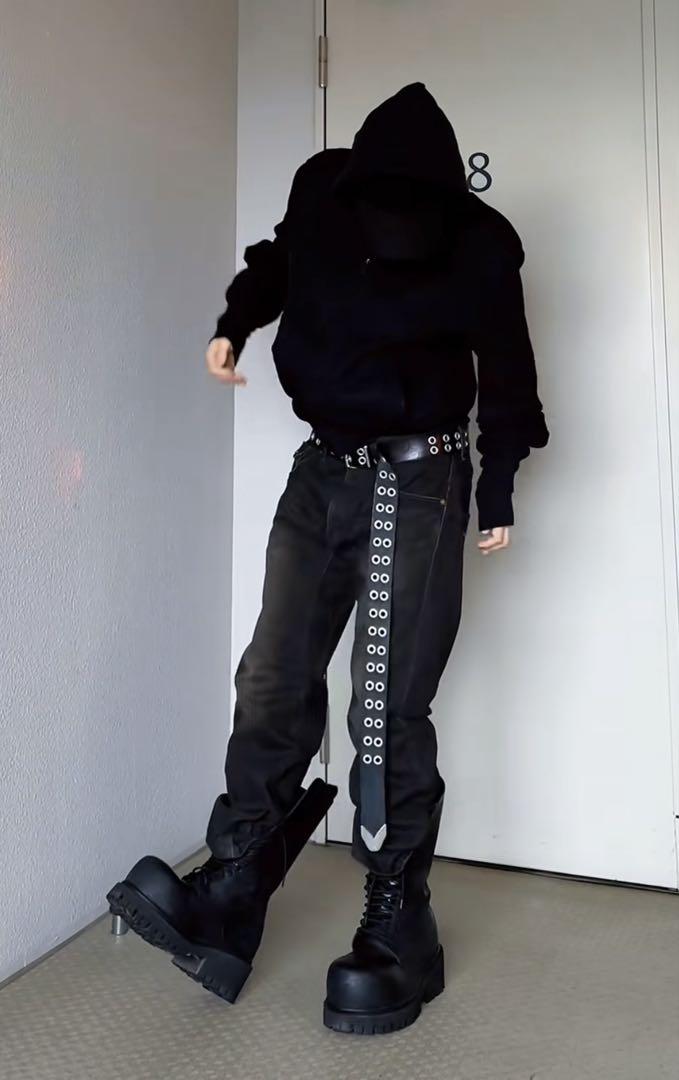 小物 \"achilles ion gabriel\"cow skin rod belt