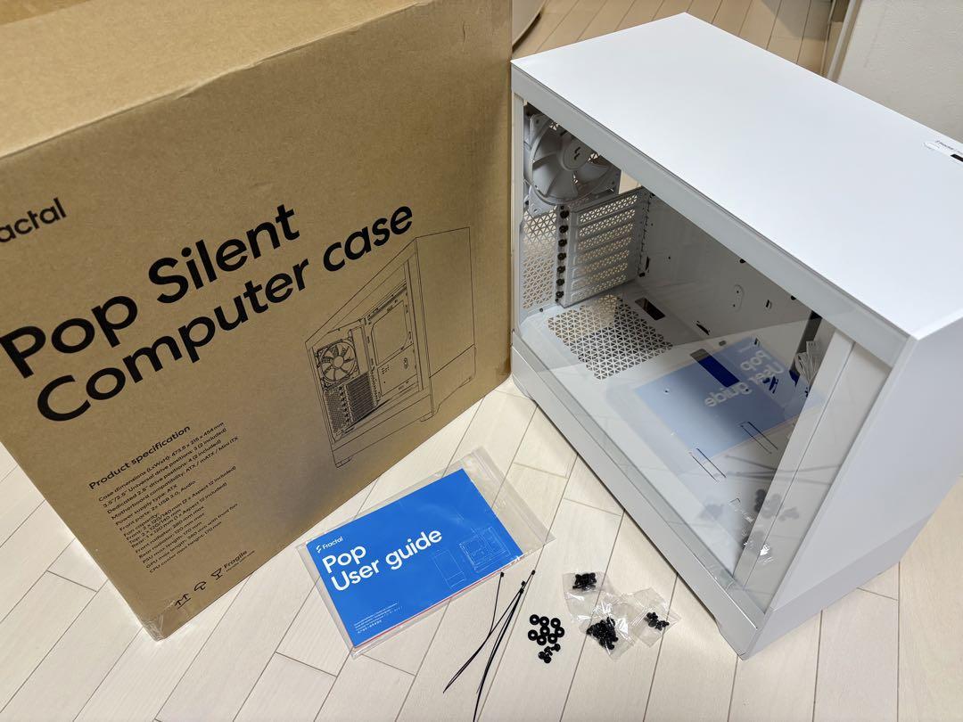 PCケース(自作PC用) Fractal Design Pop Silent White TG Clear