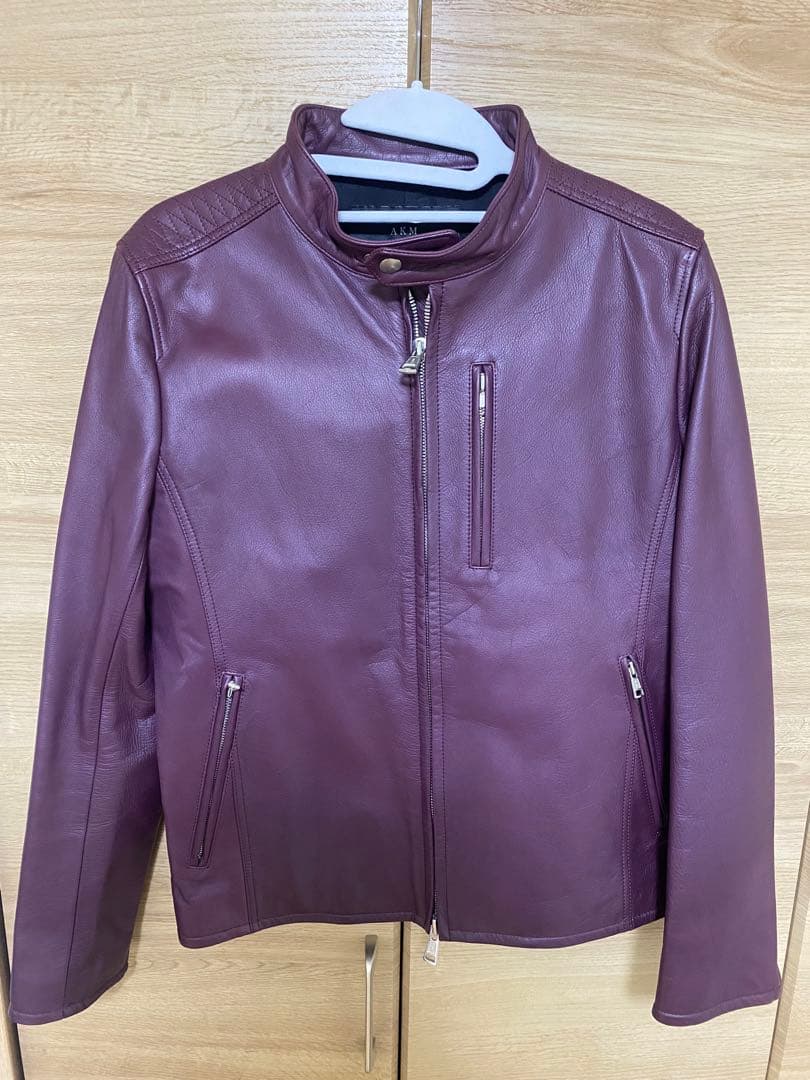 【美品】AKM SHRINK MAT OIL COW LEATHER