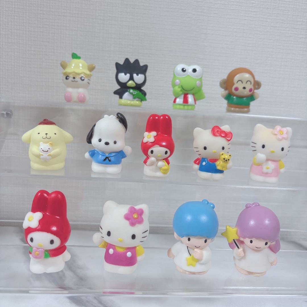 サンリオ　指人形　ソフビ　キティ　マイメロ　プリン　キキララ　13体セット