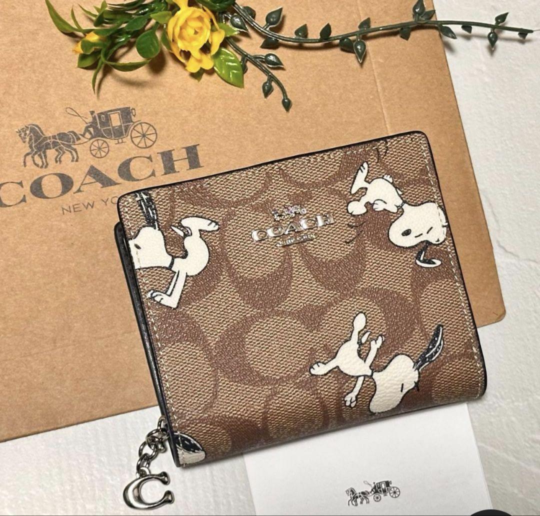 【COACH】スヌーピー 柄 二つ折り財布 Amazon | [コーチ] COACH X PEANUTS コーチ x スヌーピー コラボ