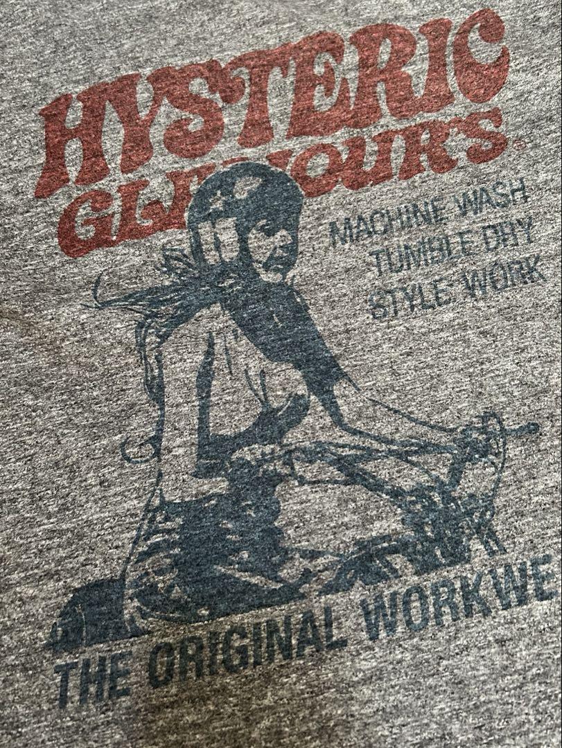 HYSTERIC GLAMOUR 半袖Tシャツ グレー ヒステリックグラマー HYSTERIC GLAMOUR 半袖Tシャツ グレー