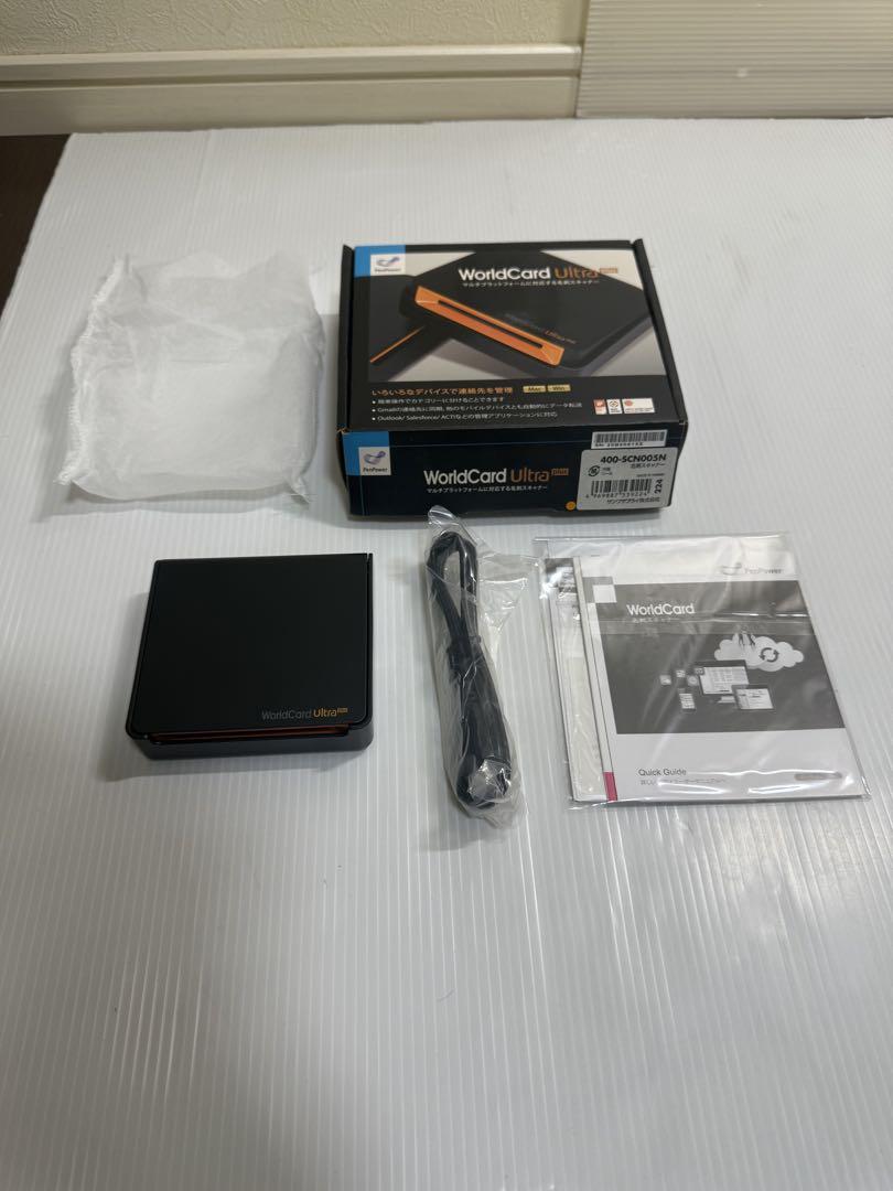 サンワサプライ　USB名刺スキャナー　400-SCN005N欠品あり通電のみ確認