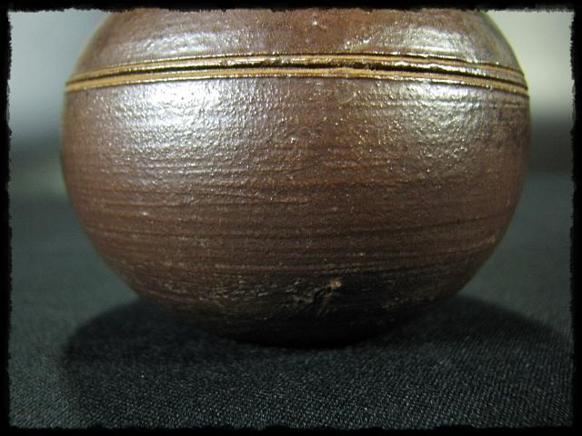ヘルス！備前 文琳 茶入 木村 陶峰 茶道具 e199