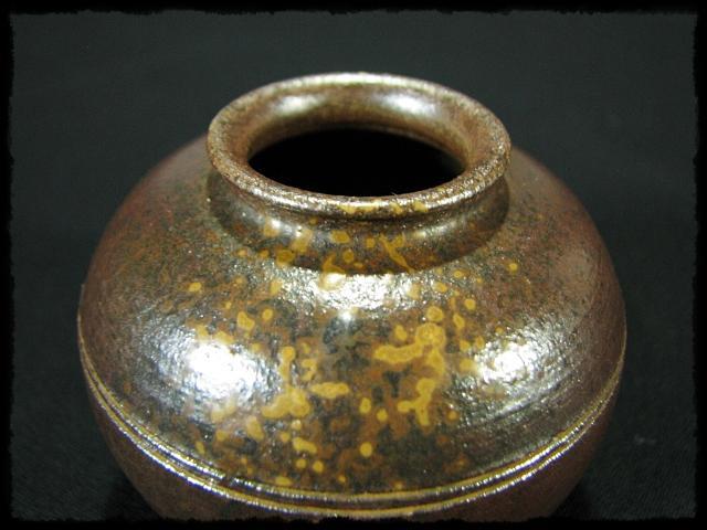 ヘルス！備前 文琳 茶入 木村 陶峰 茶道具 e199