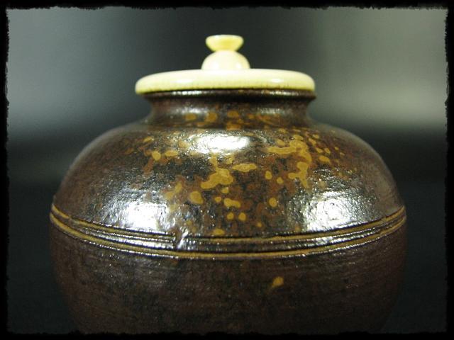 ヘルス！備前 文琳 茶入 木村 陶峰 茶道具 e199
