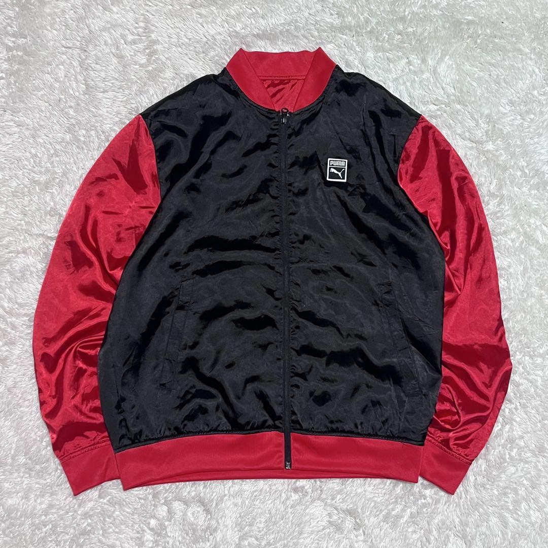 PUMA ブルゾン　リバーシブル　サテン　光沢　薄手
