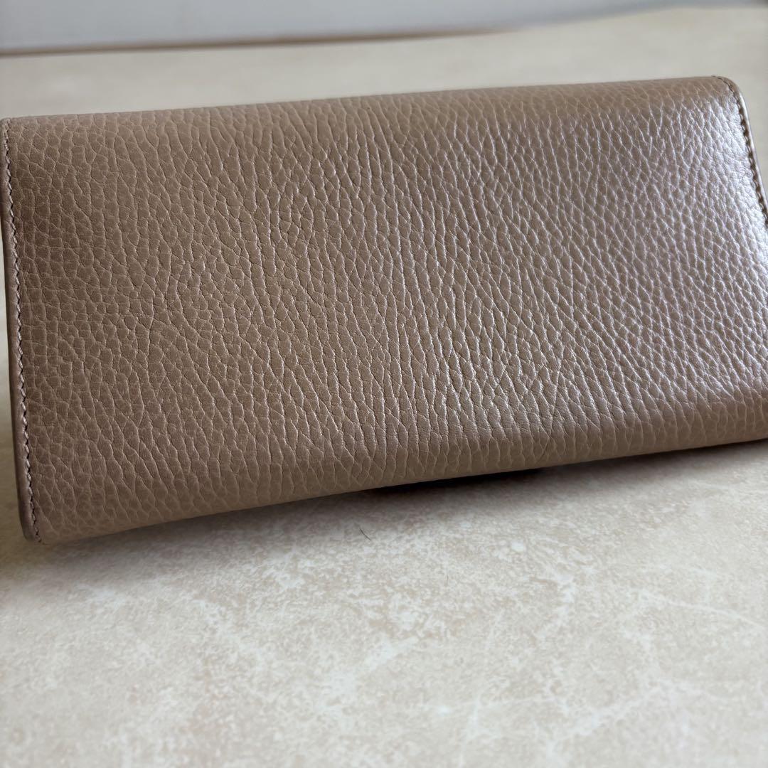 【訳あり】GUCCI グッチ 長財布 GG インターロッキング シボ革