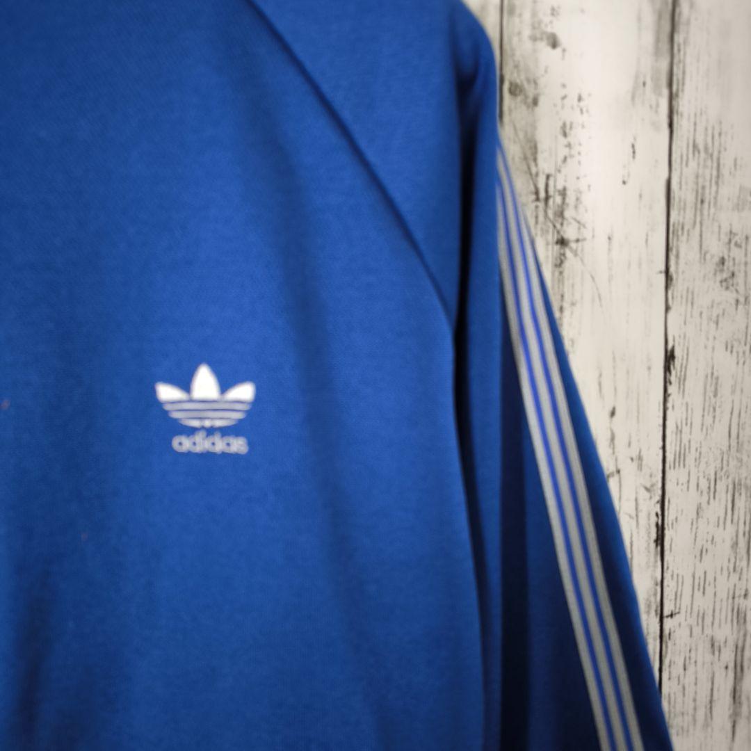 アディダス 西ドイツ ヴィンテージ M トラックジャケット ADS-3F 水色 adidas アディダス トラックジャケット 西ドイツ デサント