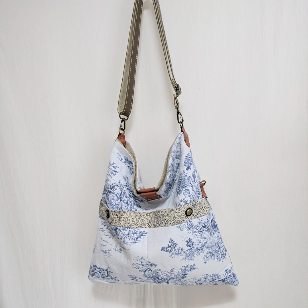 ハンドメイド＊トワルドジュイ×antiqueチェコリネン＊リバーシブル8WAY