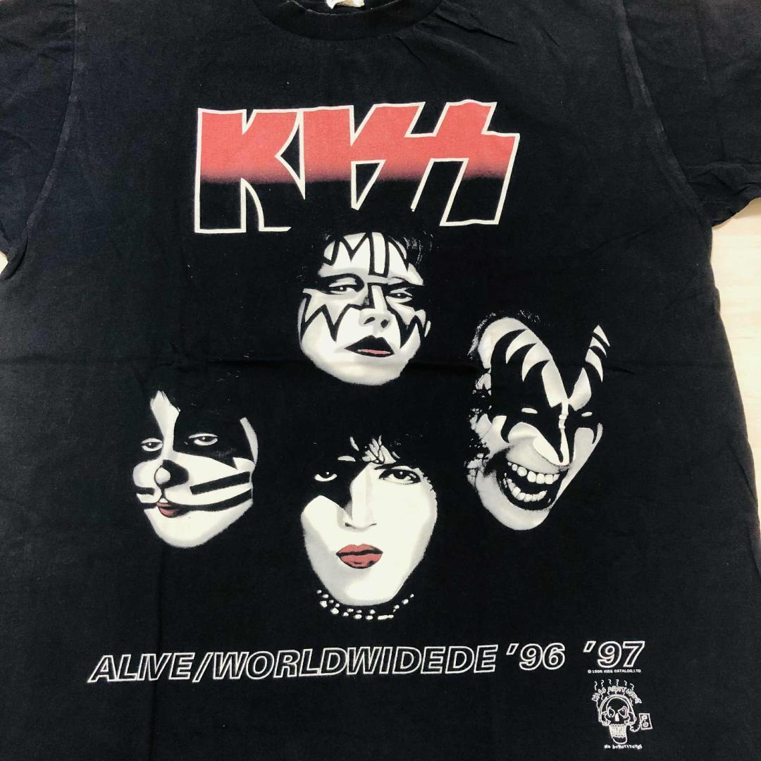 KISS・ALIVE/WORLDWIDE'96'97 Tシャツ・アンビル・L・黒 - メルカリ