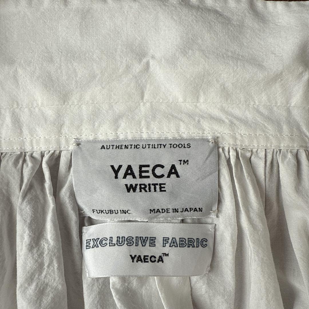 YAECA ヤエカライト　ギャザーブラウス　白　M
