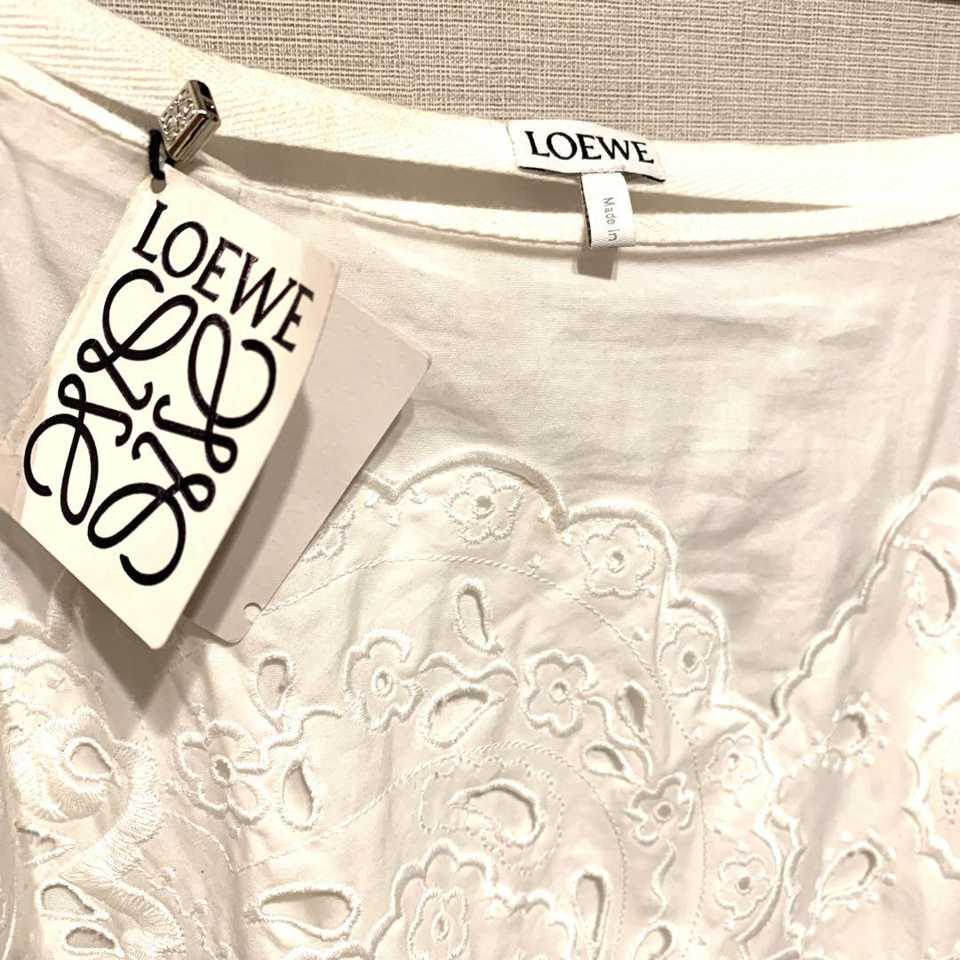 正規品LOEWEロングスカート(白)Ω