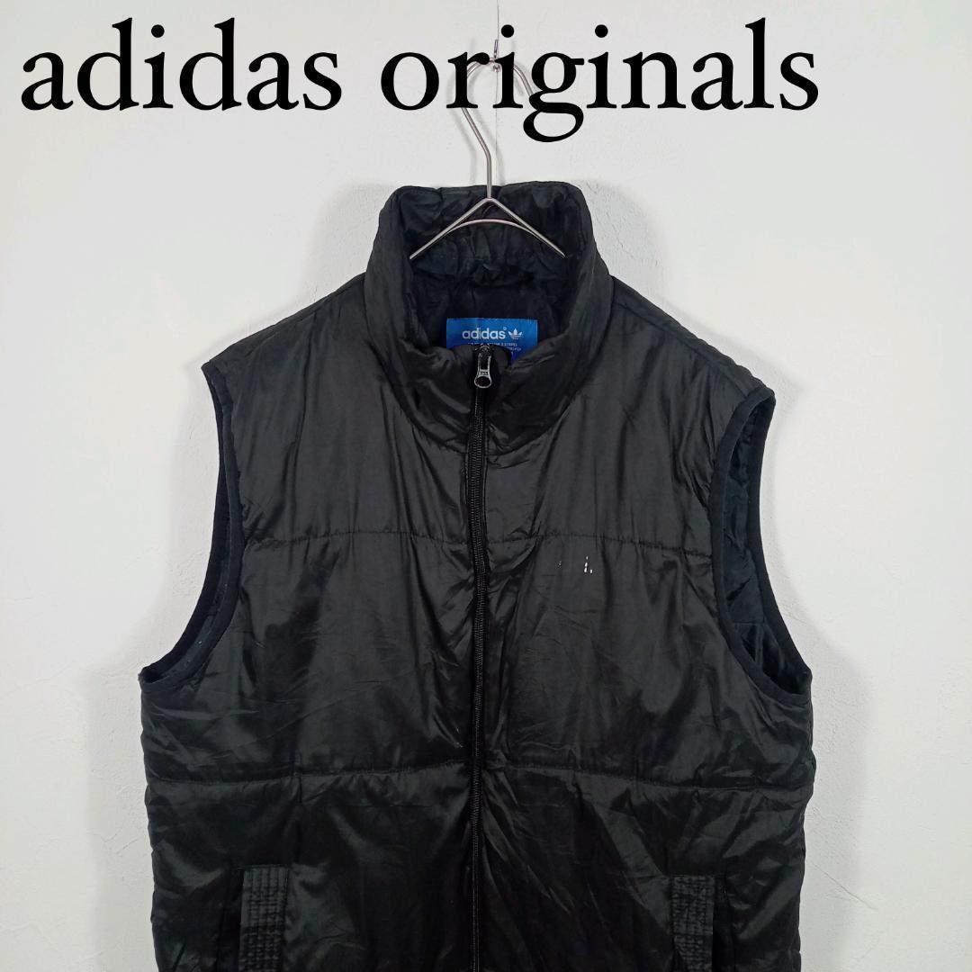 adidas ブラック ダウンベスト L H25778 198【90s】adidas ダウンベスト スタンドカラーブラック - メルカリ