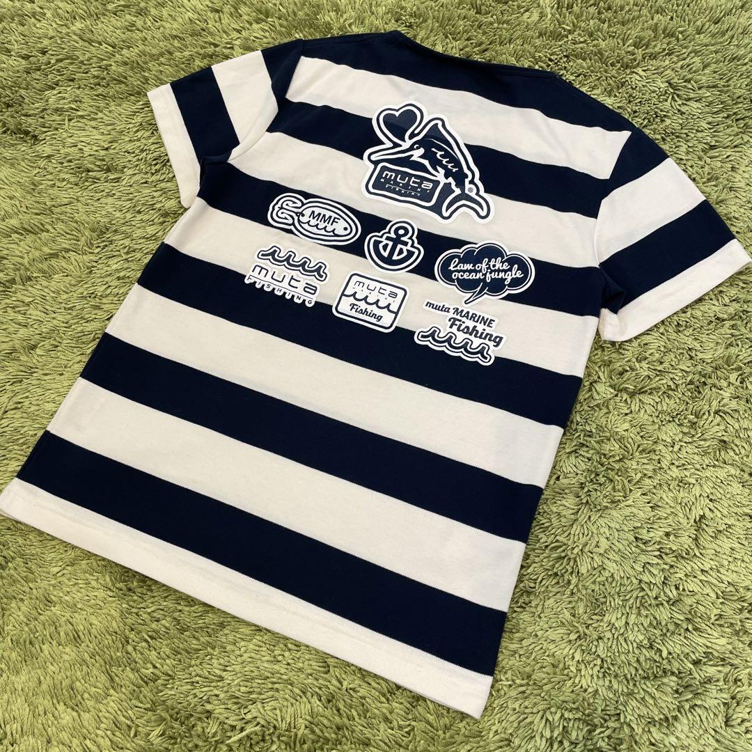 muta marine ムータマリン フィッシング tシャツ ボーダー柄 S muta marine ムータマリン フィッシング tシャツ ボーダー柄 S