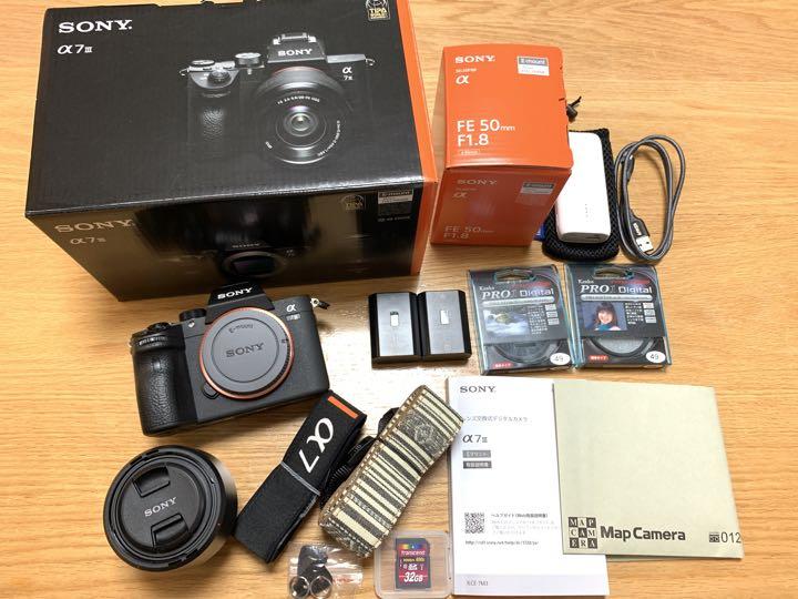 !超美品! SONY α7iii 本体SEL50F18F 単焦点